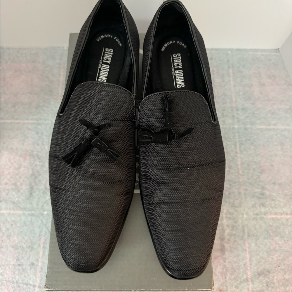 Stacy Adams Tazewell Tassel Loafers Black Men’s 8.5M - Picture 3 of 6